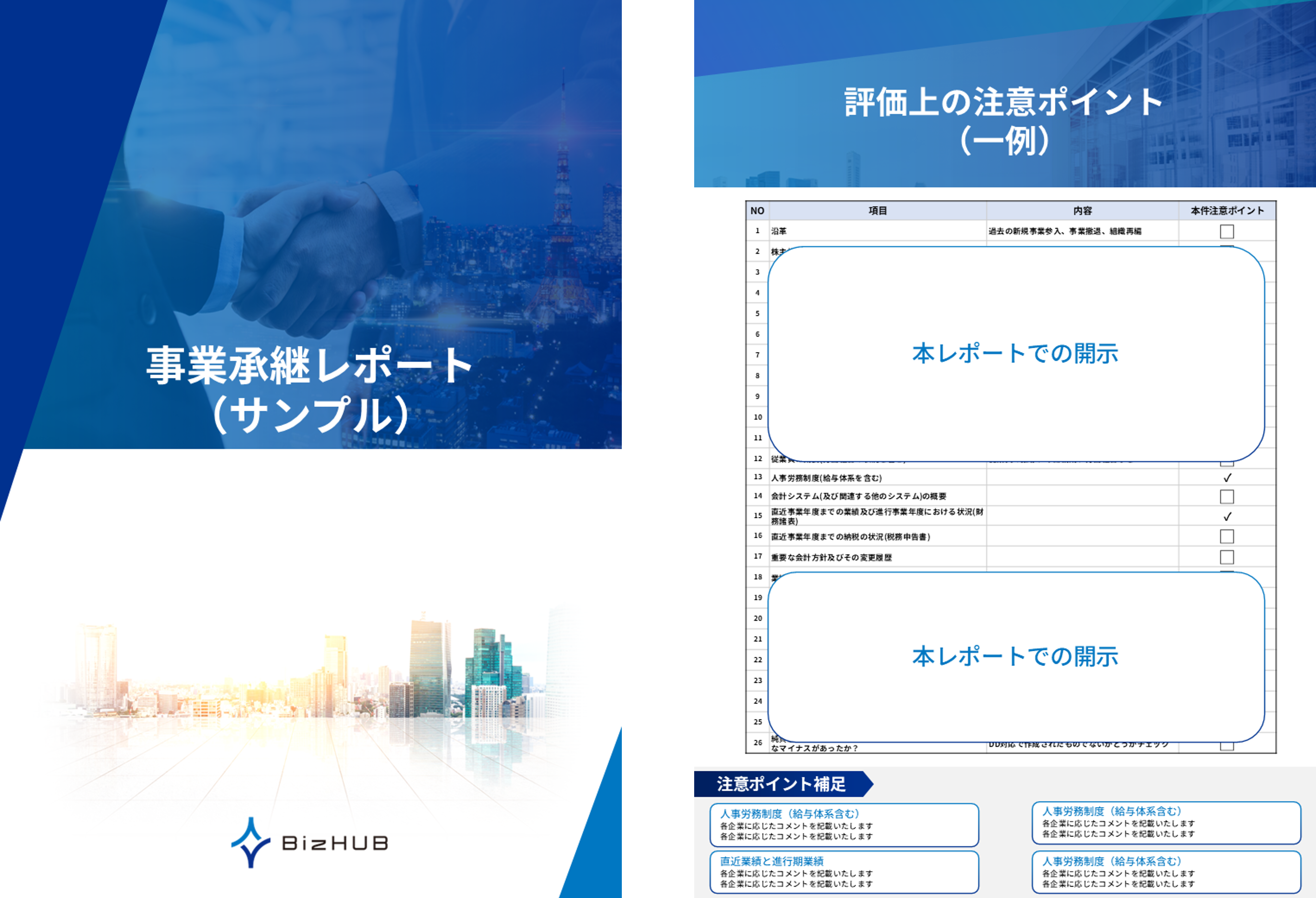 事業承継レポートのイメージ